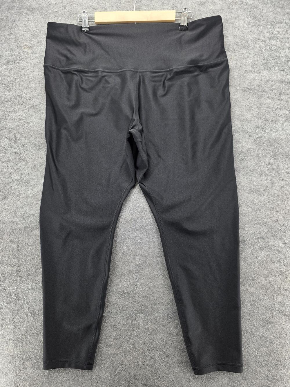 Athleta Leggings Womens 2X Black Elation Sheen Tight 7/8 Length Pockets Yoga